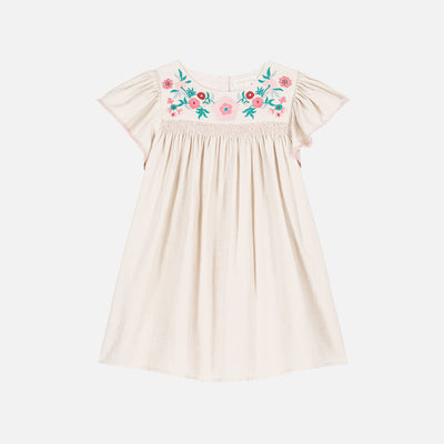 Cotton/Linen Ana Dress - Cream