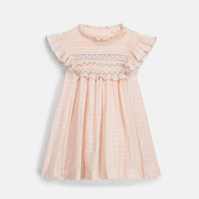 Kids Cotton Aurelina Dress - Cream