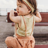 Baby & Kids Linen Morio Shortalls - Rhodonite