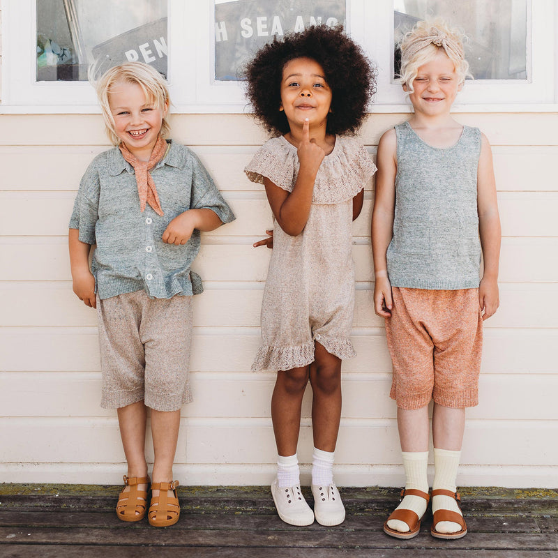 Linen Morio Shorts - Mineral