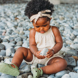 Baby & Kids Linen Morio Shortalls - Mineral