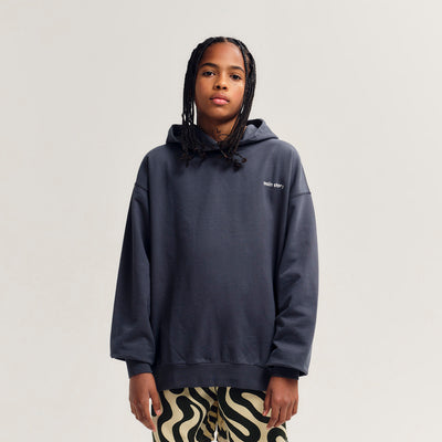 Cotton Hooded Sweat - Dark Shadow