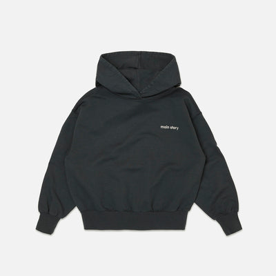 Cotton Hooded Sweat - Dark Shadow