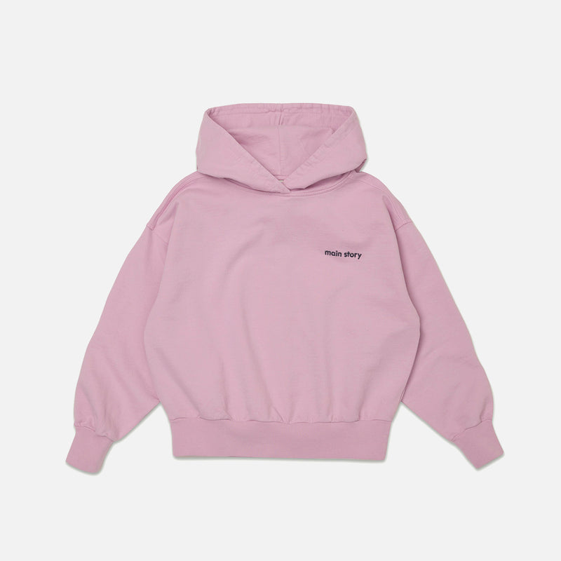 Cotton Hooded Sweat - Pink Lavender