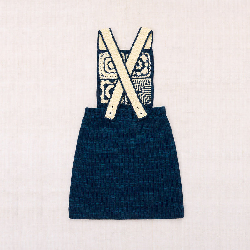 Hand Crochet Pima Cotton Afghan Pinafore - Celestial