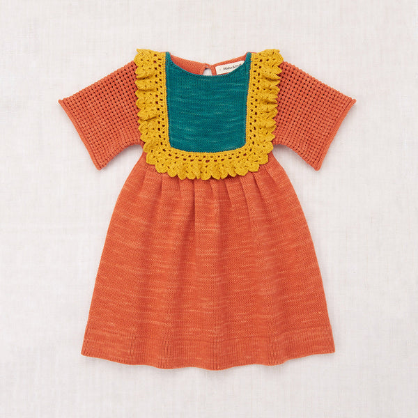misha&puff♡pinecone dress♡8Y Kids Crochet Pima Cotton Joya Dress - Gamberetto – MamaOwl