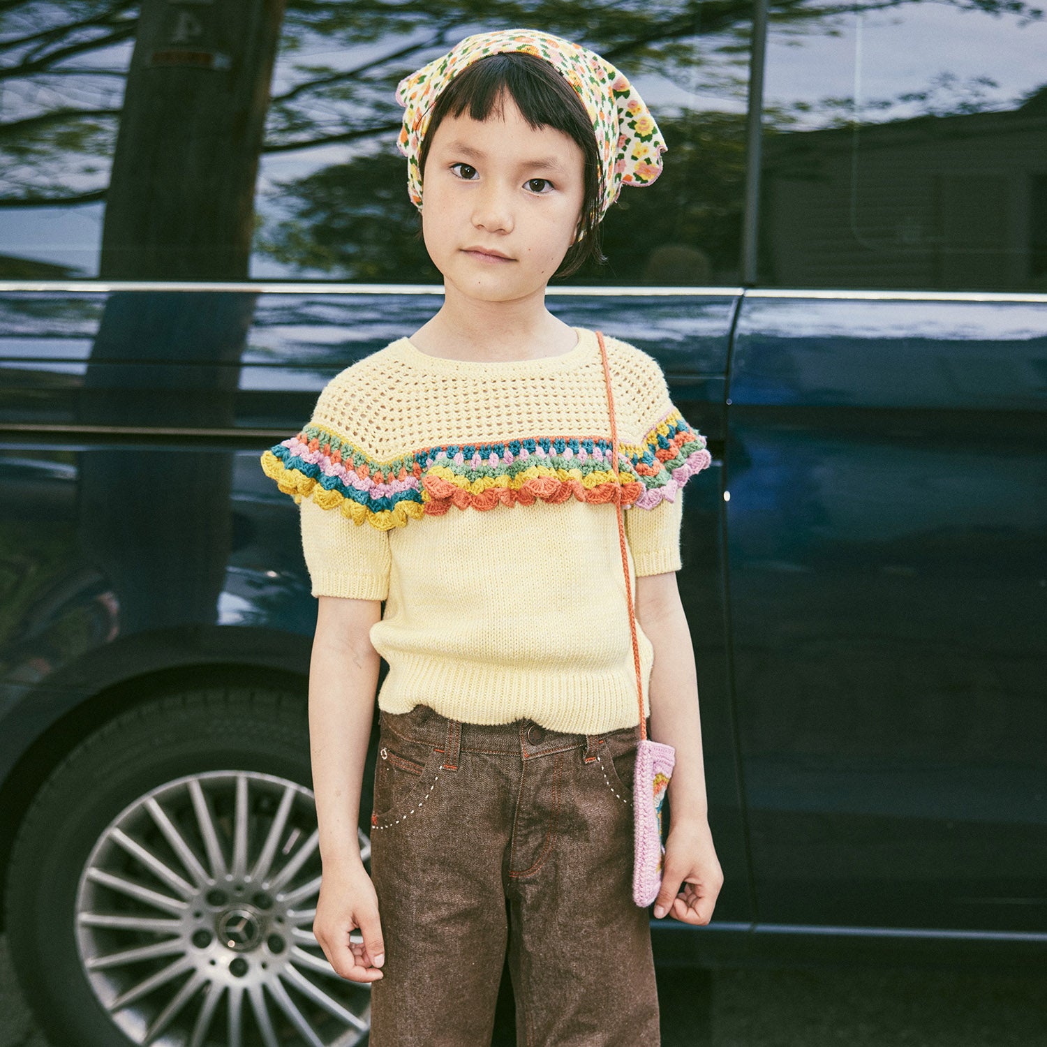 Kids Crochet Pima Cotton Joya Top - Vintage Yellow – MamaOwl