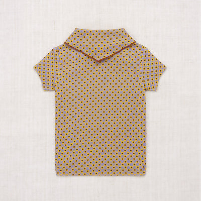 Pima Cotton Scout Tee - Pewter Flower Dot