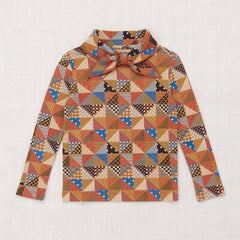 Baby & Kids Pima Cotton Scout Top - Cinnamon Patchwork – MamaOwl