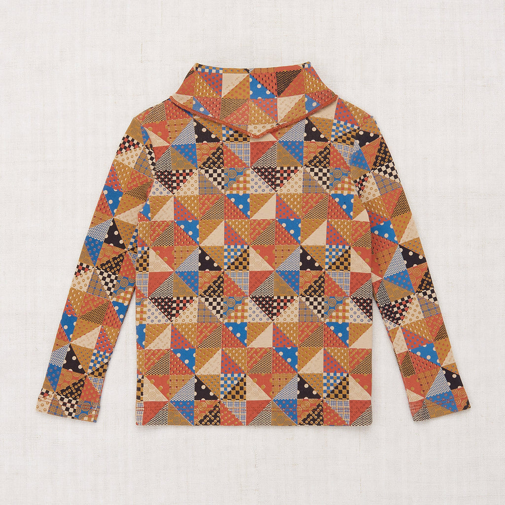 Baby & Kids Pima Cotton Scout Top - Cinnamon Patchwork – MamaOwl