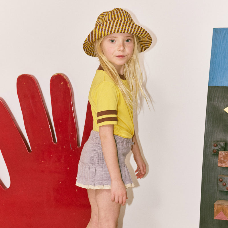 Kids Pima Cotton Skating Pond Skirt - Mist