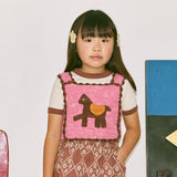 Kids Hand Crochet Pima Cotton Horse Top - Azalea