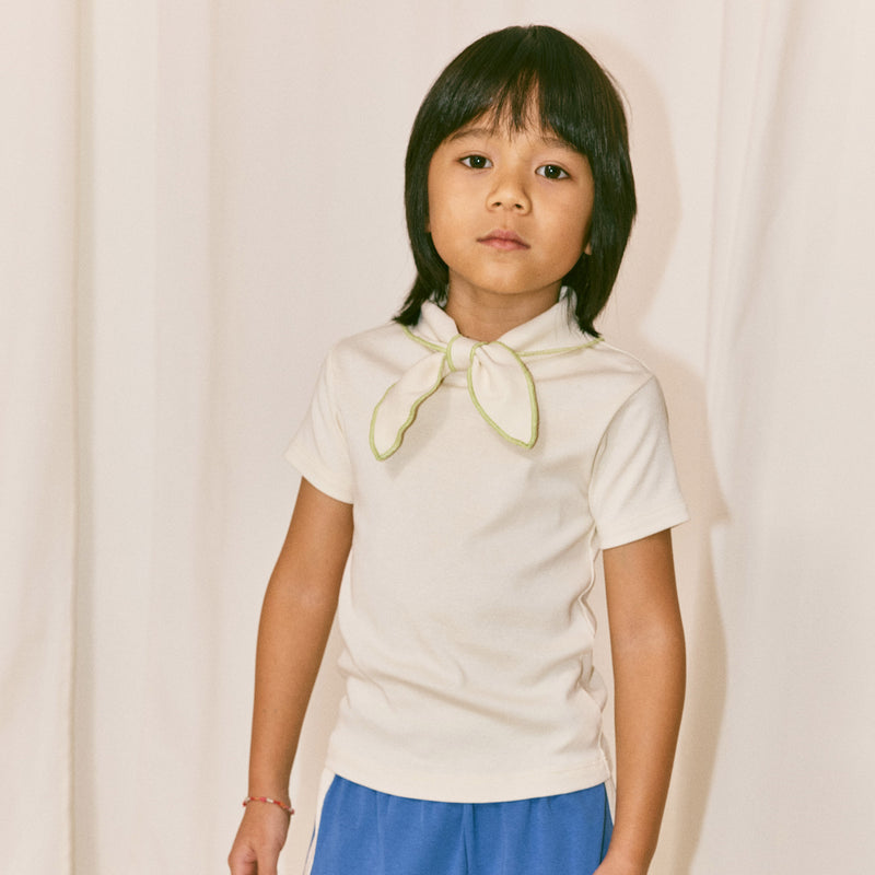 Kids Pima Cotton Scout Tee - Marzipan