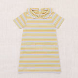 Kids Pima Cotton Pattie Dress - Mist Avenue Stripe