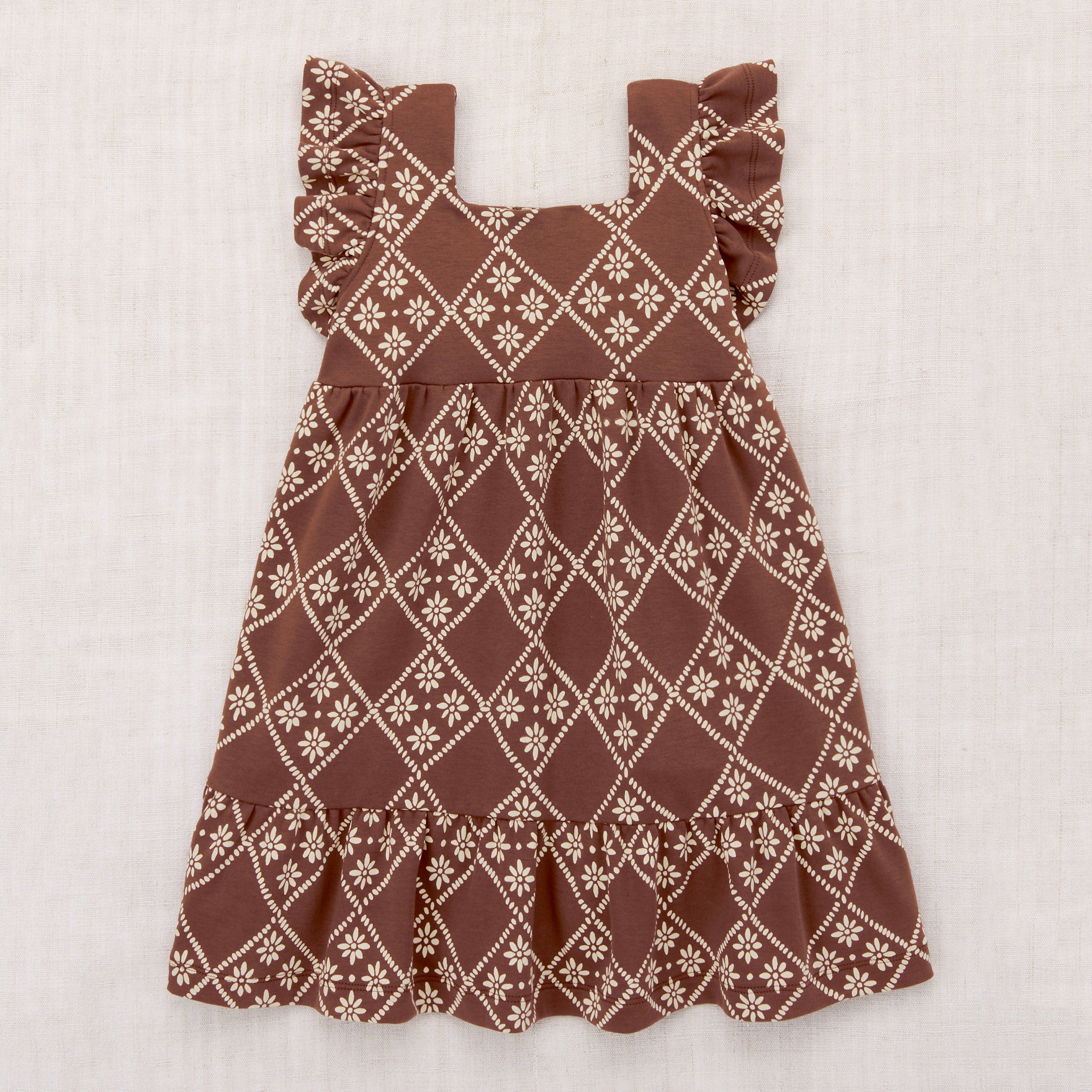 misha&puff 落書き Ruffle Sleeve Dress 4y misha&puff 落書き Ruffle