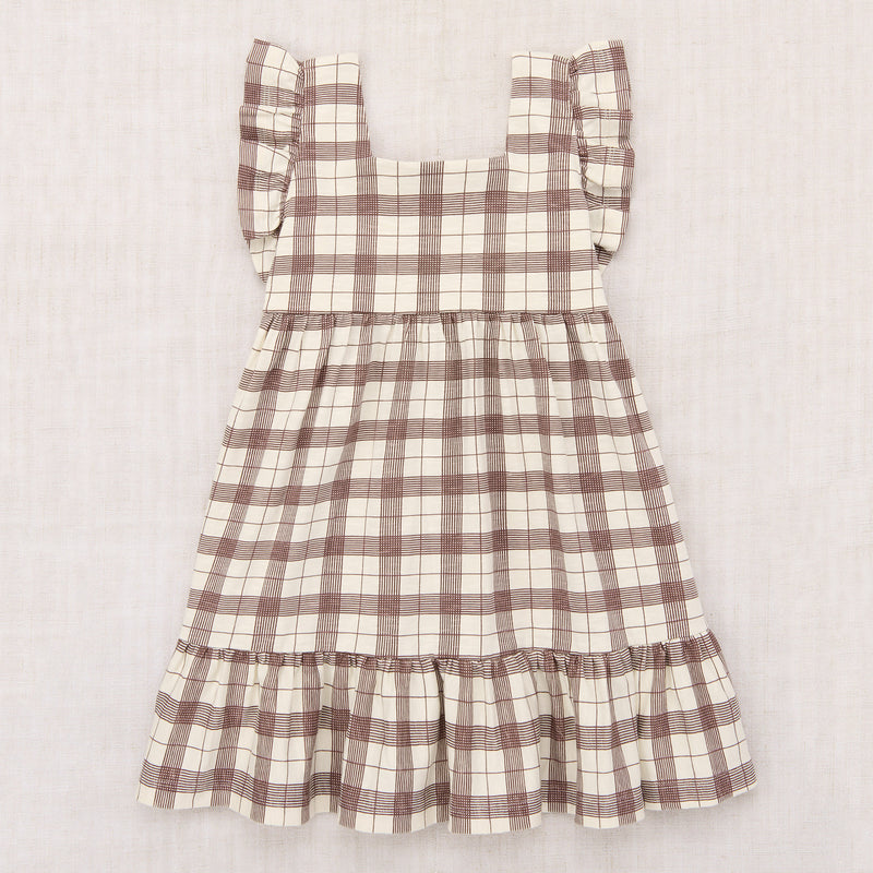 Kids Pima Cotton Ruffle Sleeve Dress - Cola Piazza