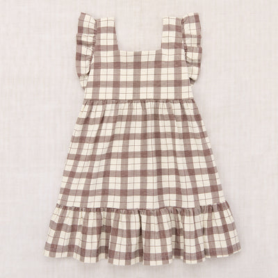 Kids Pima Cotton Ruffle Sleeve Dress - Cola Piazza