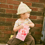 Baby Pima Cotton Lap Tee - Mist Avenue Stripe