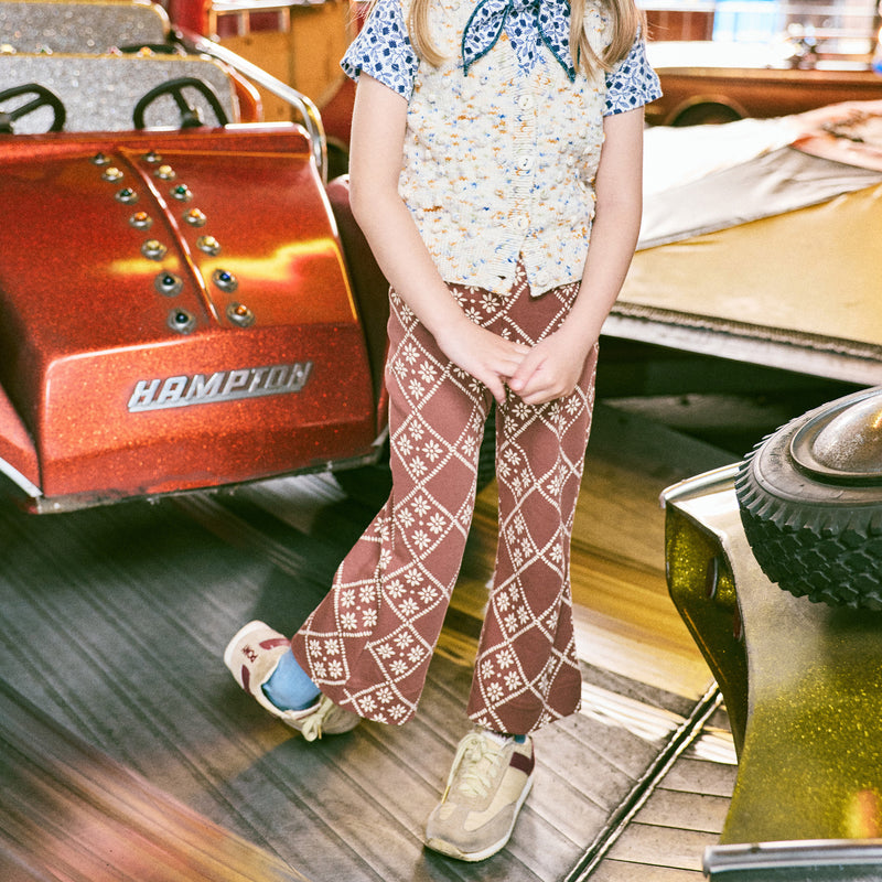 Kids Pima Cotton A-Pant - Cola Flora Tierra