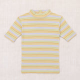 Kids Pima Cotton Serge Top - Mist Avenue Stripe