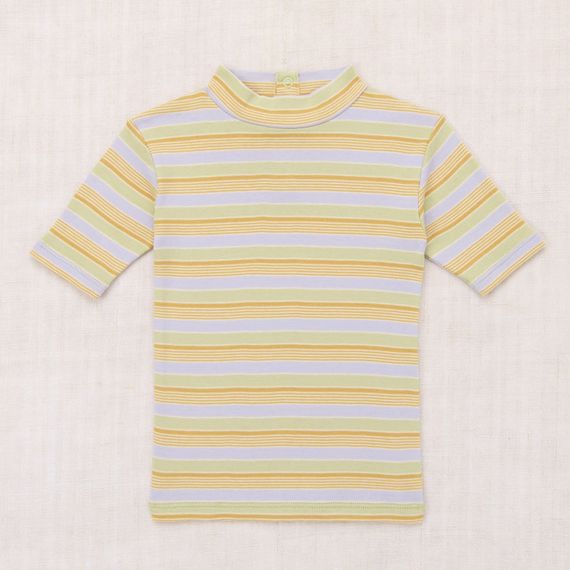 Kids Pima Cotton Serge Top - Mist Avenue Stripe