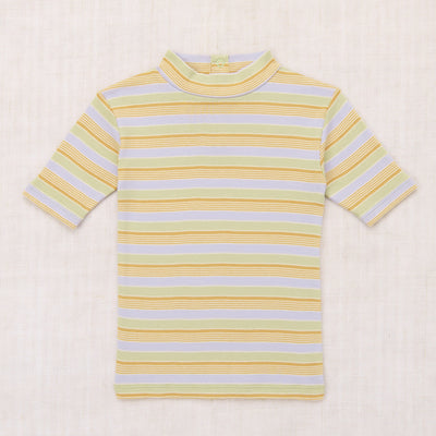Kids Pima Cotton Serge Top - Mist Avenue Stripe