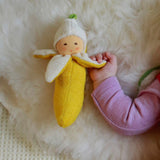 Handmade Cotton/Wool Banana Rattle