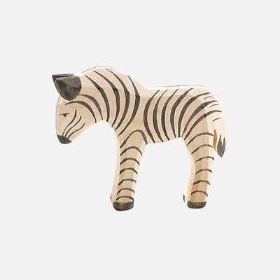 Handcrafted Wooden Baby Zebra