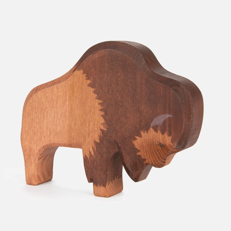 Handcrafted Wooden Bison