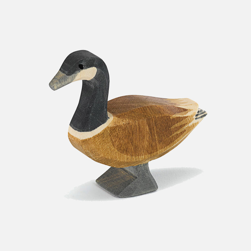 Handcrafted Wooden Canada Goose Standing