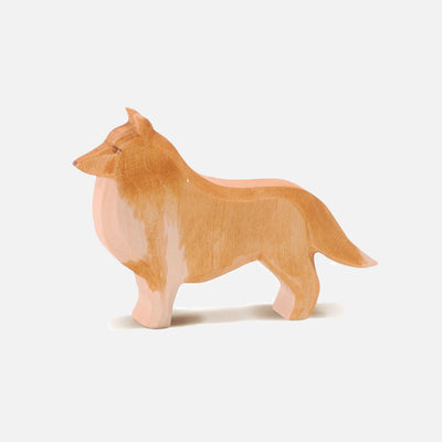Handcrafted Wooden Collie