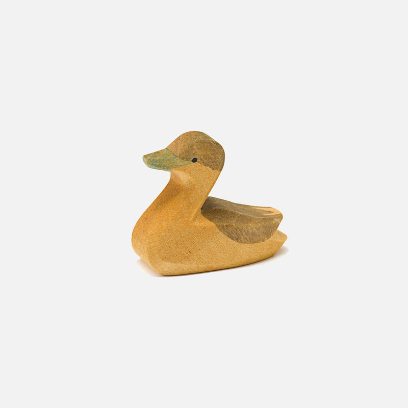 Handcrafted Wooden Baby Canada Goose