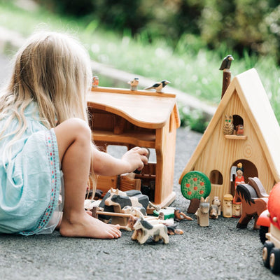Handcrafted Wooden Fairy Tale House