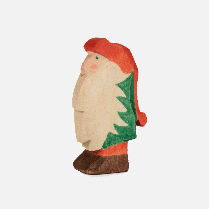 Handmade Wooden Winter Gnome - Norbert