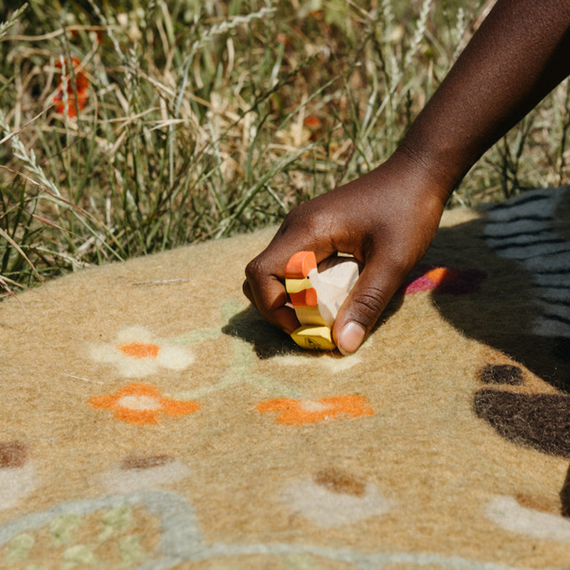 Felted Wool Farm Play Mat