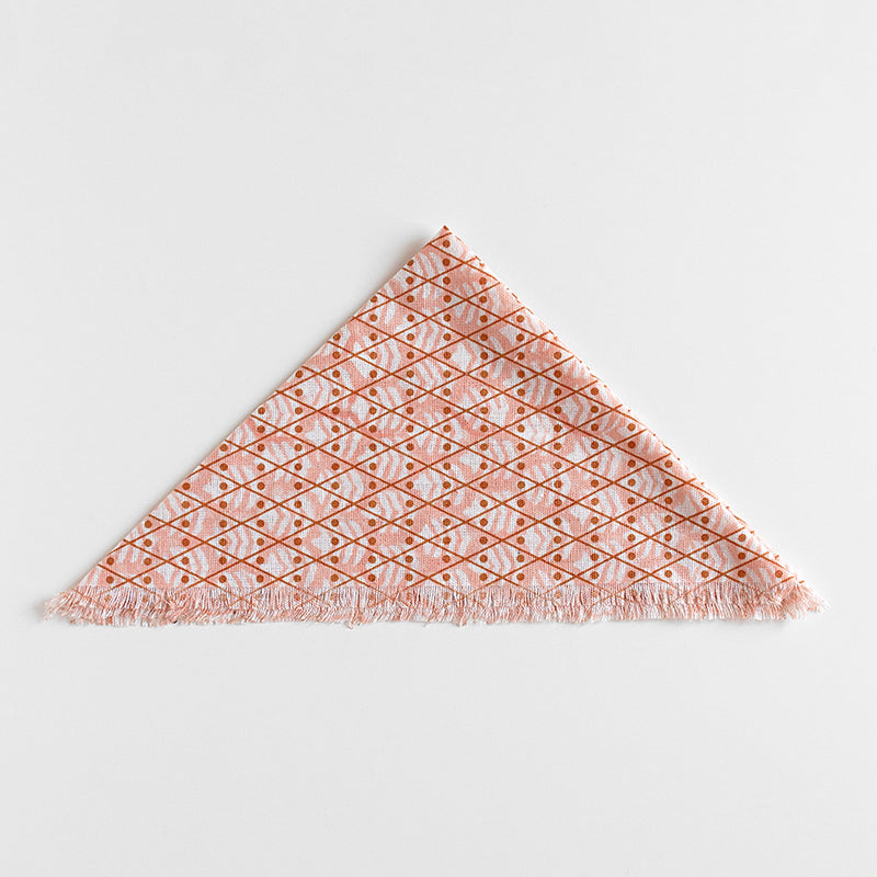 Cotton Dolls/Teddy Head Scarf/Neckerchief - Pink Domino