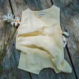 Baby Cotton Clematite Wrap Romper - Pastel Yellow