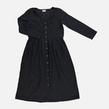 Womens Cotton Ipomee Dress - Pirate Black