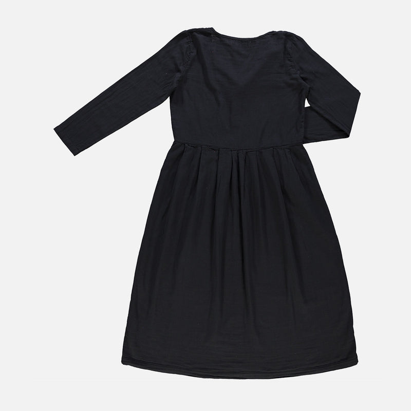 Womens Cotton Ipomee Dress - Pirate Black