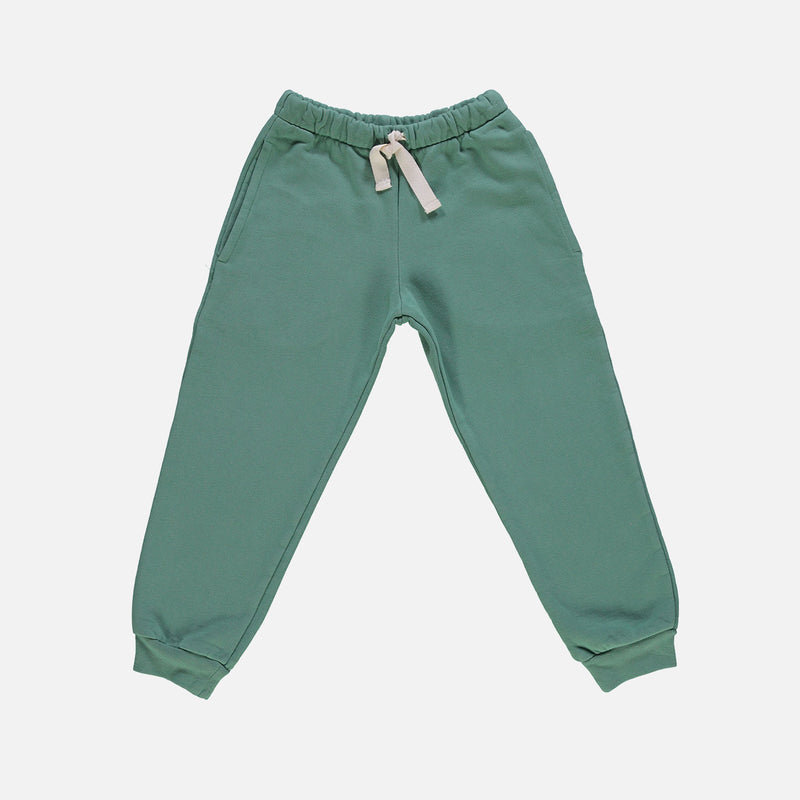 Kids Cotton Anicet Joggers - Deep Grass Green