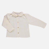 Kids Cotton Bambou Blouse - Pastel Yellow/Almond Milk Stripe