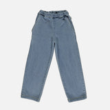 Kids Cotton Denim Pomelos Trousers - Blue