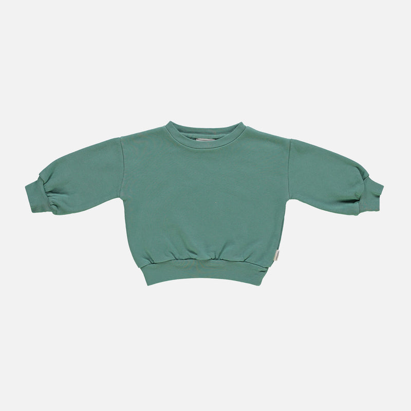 Kids Cotton Jojoba Sweatshirt - Deep Grass Green