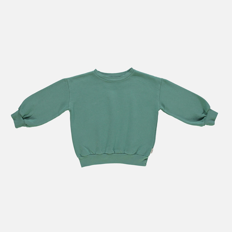 Kids Cotton Jojoba Sweatshirt - Deep Grass Green