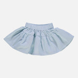 Kids Cotton Myosotis Summer Skirt - Baby Blue