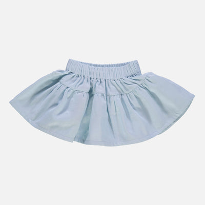 Kids Cotton Myosotis Summer Skirt - Baby Blue