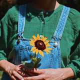 Women's Cotton Onagre Blouse  - Deep Grass Green