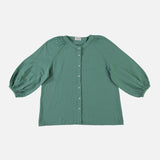 Women's Cotton Onagre Blouse  - Deep Grass Green