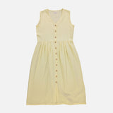 Women's Cotton Paquerette Dress - Pastel Yellow