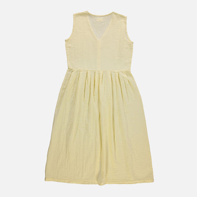 Women's Cotton Paquerette Dress - Pastel Yellow